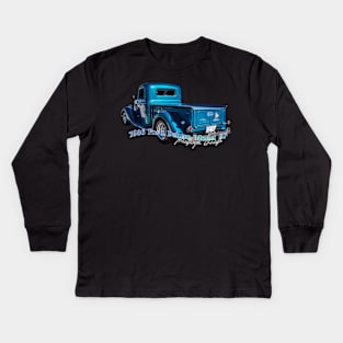 1936 Ford Deluxe Model 67 Pickup Truck Kids Long Sleeve T-Shirt